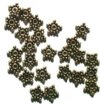 25 7mm Antique Gold Bali Style Star Spacer Beads